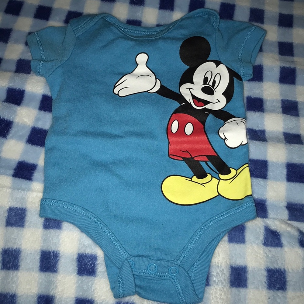 Baby Mickey Mouse onesie